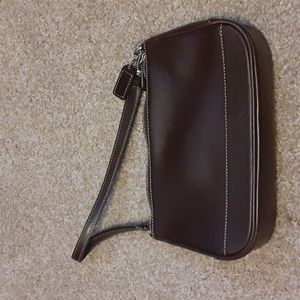 Small Coach bag, brown, leather. Authentic, clean inside, no stains